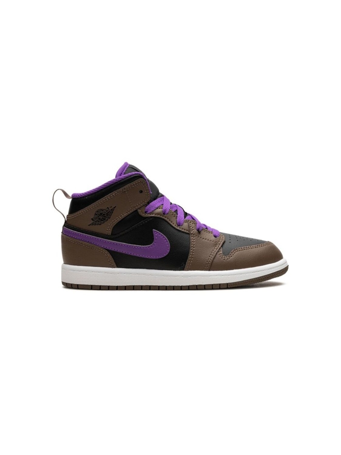 

Кроссовки Air Jordan 1 Mid Jordan Kids, черный