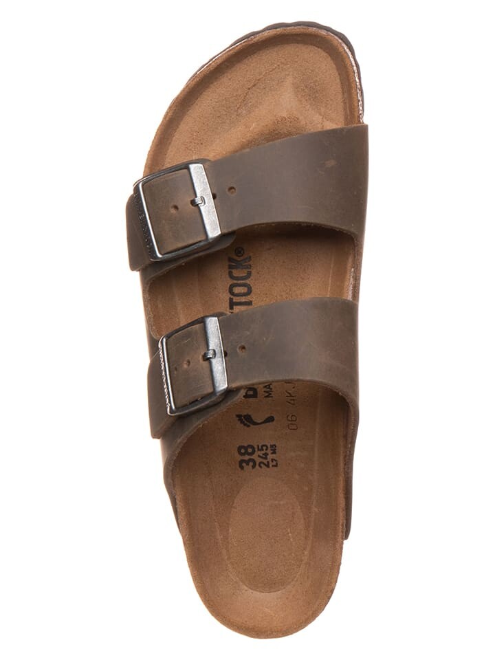Мюли Birkenstock Leder-Pantoletten Arizona, цвет Khaki - Weite S — фото 4