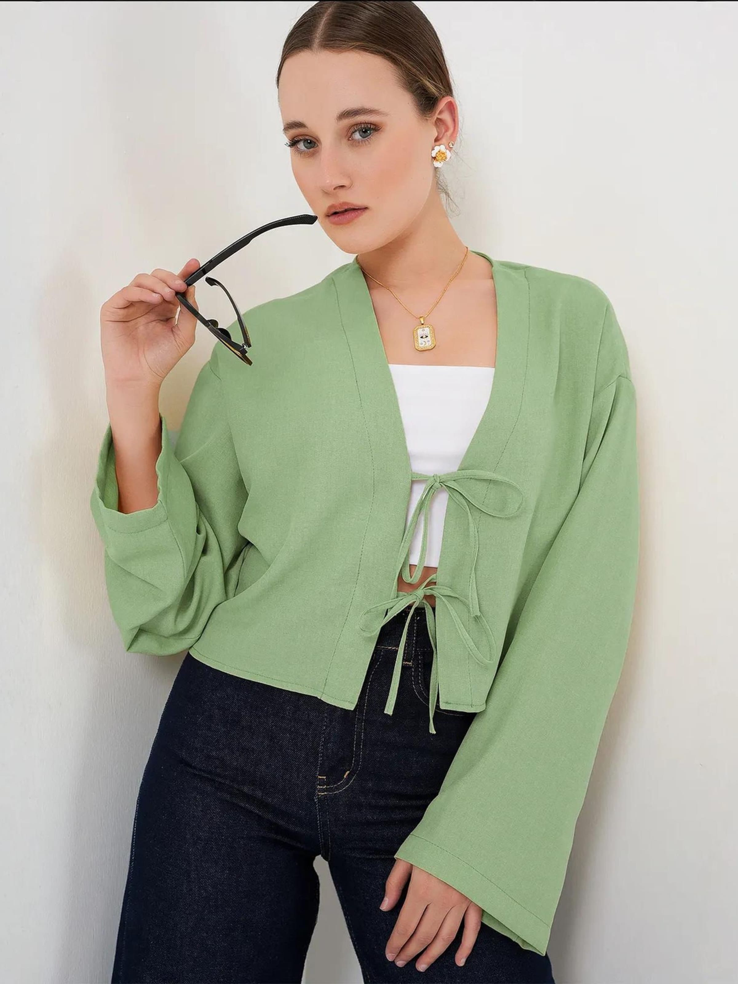 

Bigdart Блузка в светло-зеленом цвете