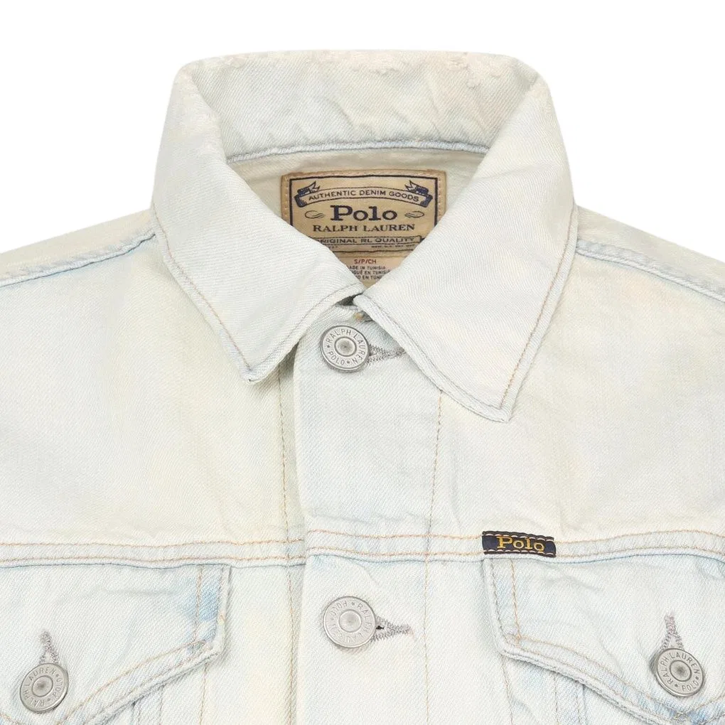 Джинсовая куртка SS25 Loose Fit женская Polo Ralph Lauren, Washed Light Blue — фото 4