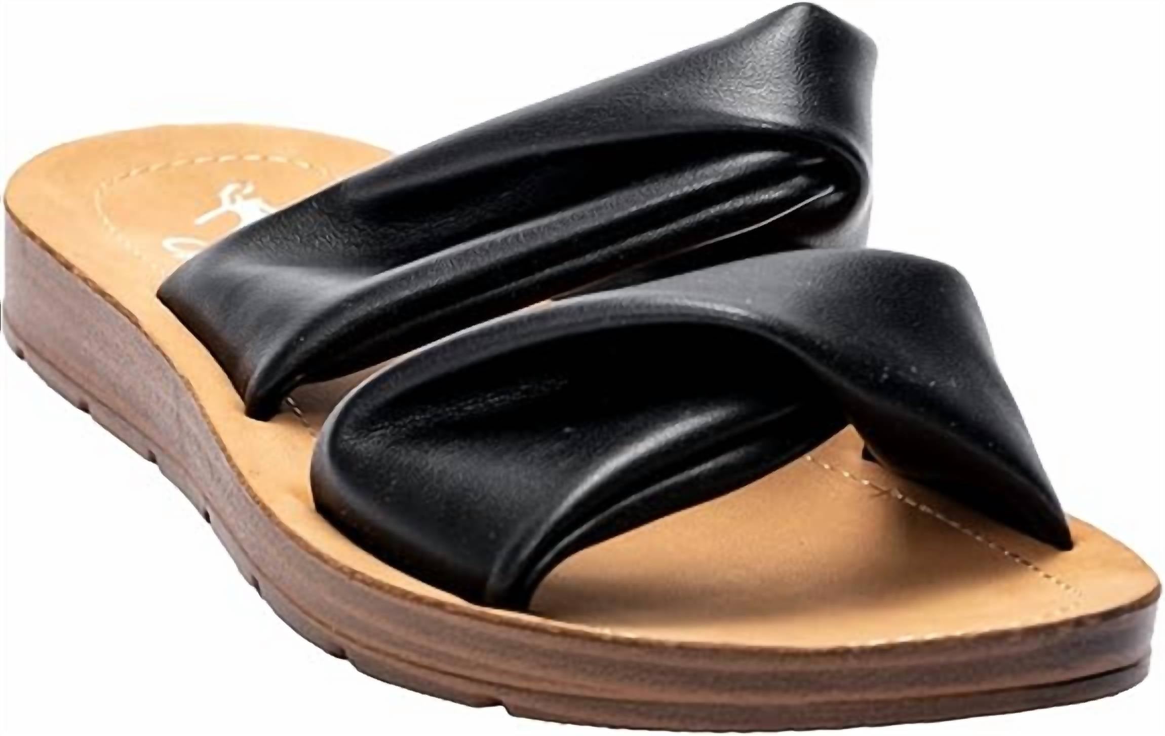 Женские сандалии With A Twist черного цвета Corkys Footwear