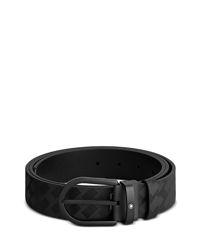 

Мужской черный кожаный ремень Montblanc, Мужской черный кожаный ремень Montblanc