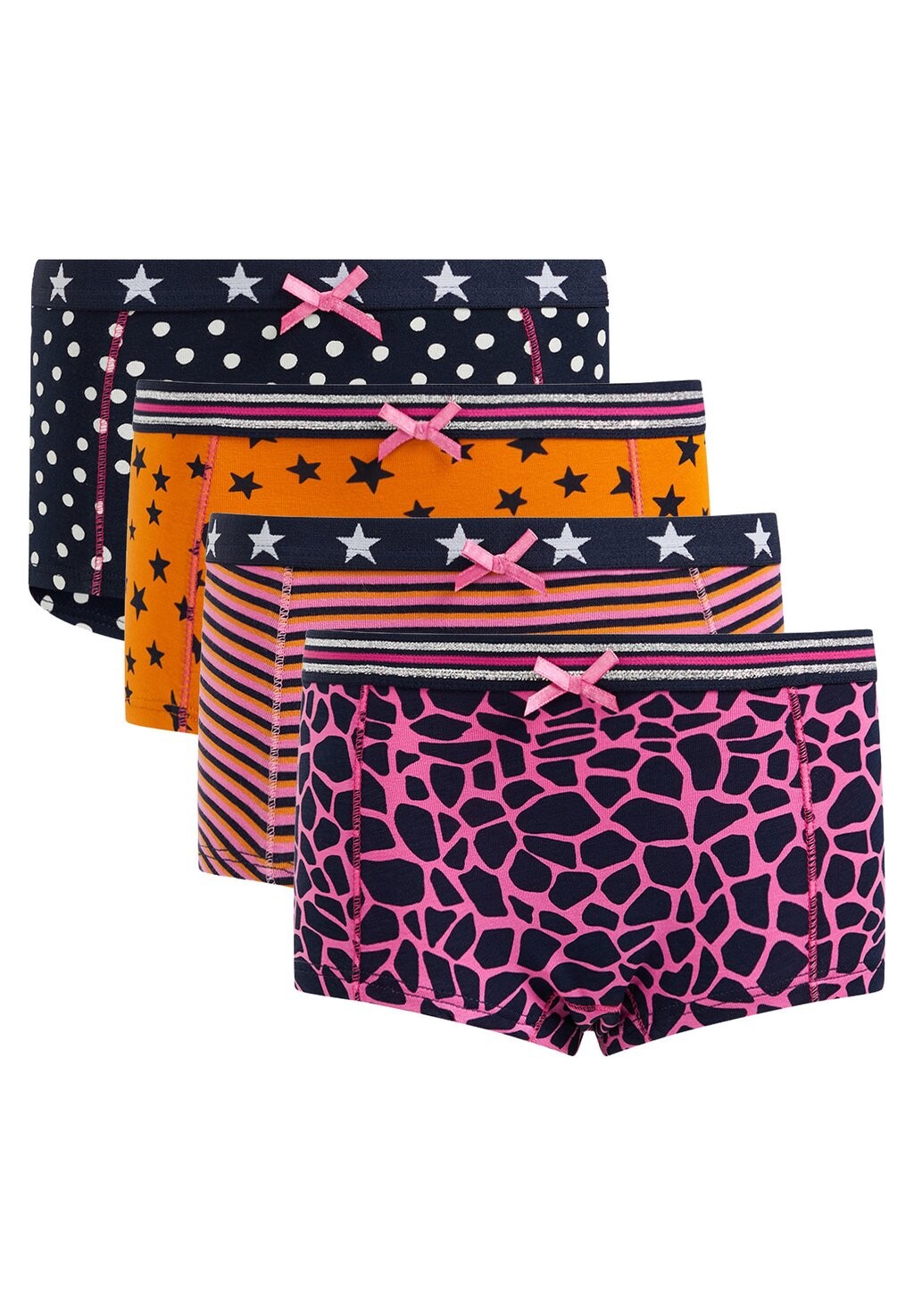 

Трусики 4 PACK WE Fashion, цвет coral pink