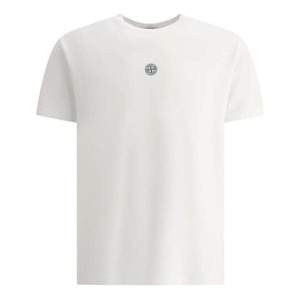 

Футболка logo print regular t-shirt 'white' Stone Island, белый