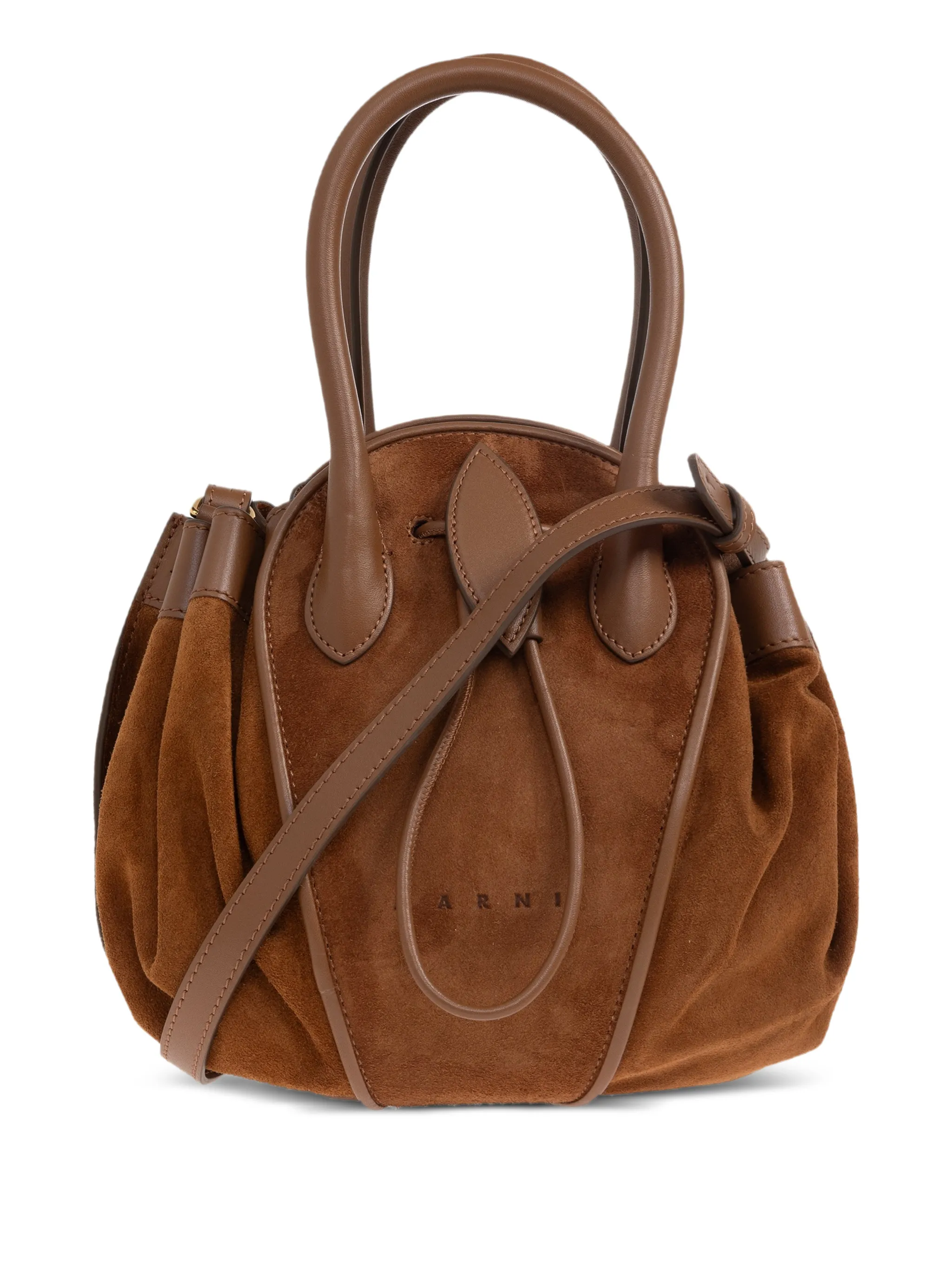 

Маленькая сумка-тоут Tulipea Marni, коричневый