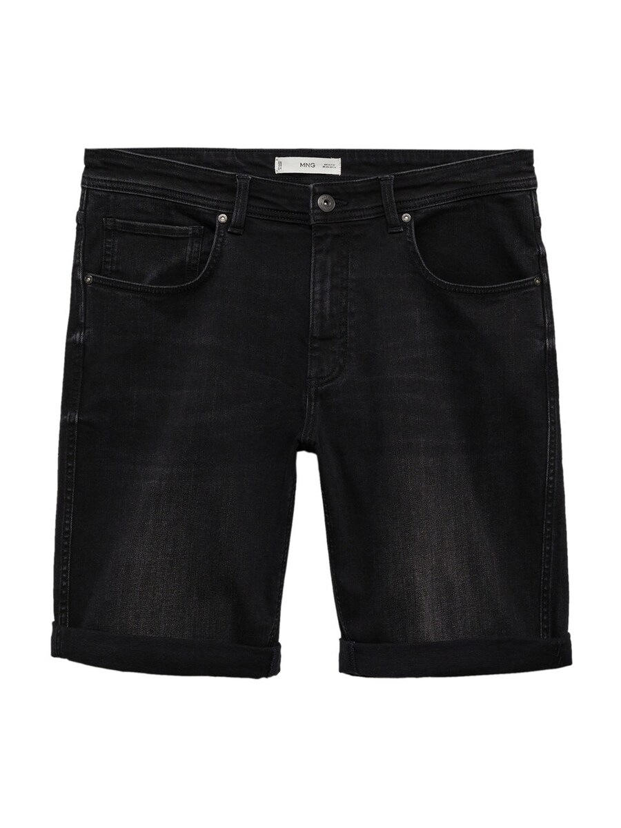 

Джинсовые шорты MANGO MAN Slim fit Jeans Rock, черный деним
