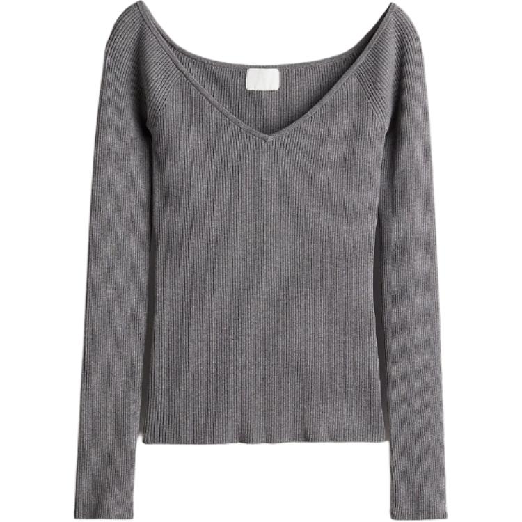 

H&M Джемпер женский темно-серый