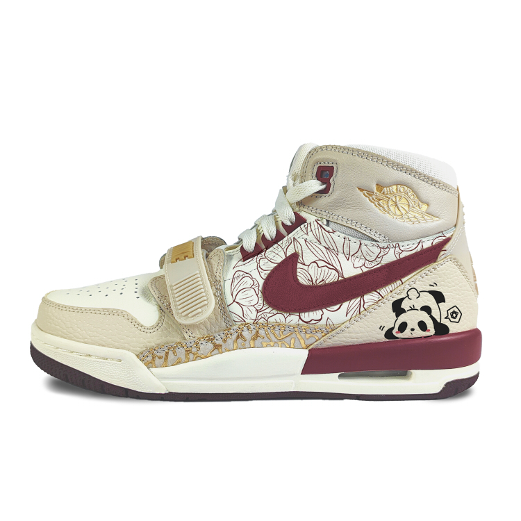 

Jordan Legacy 312 нескользящие износостойкие высокие детские баскетбольные кроссовки ecru для подростков