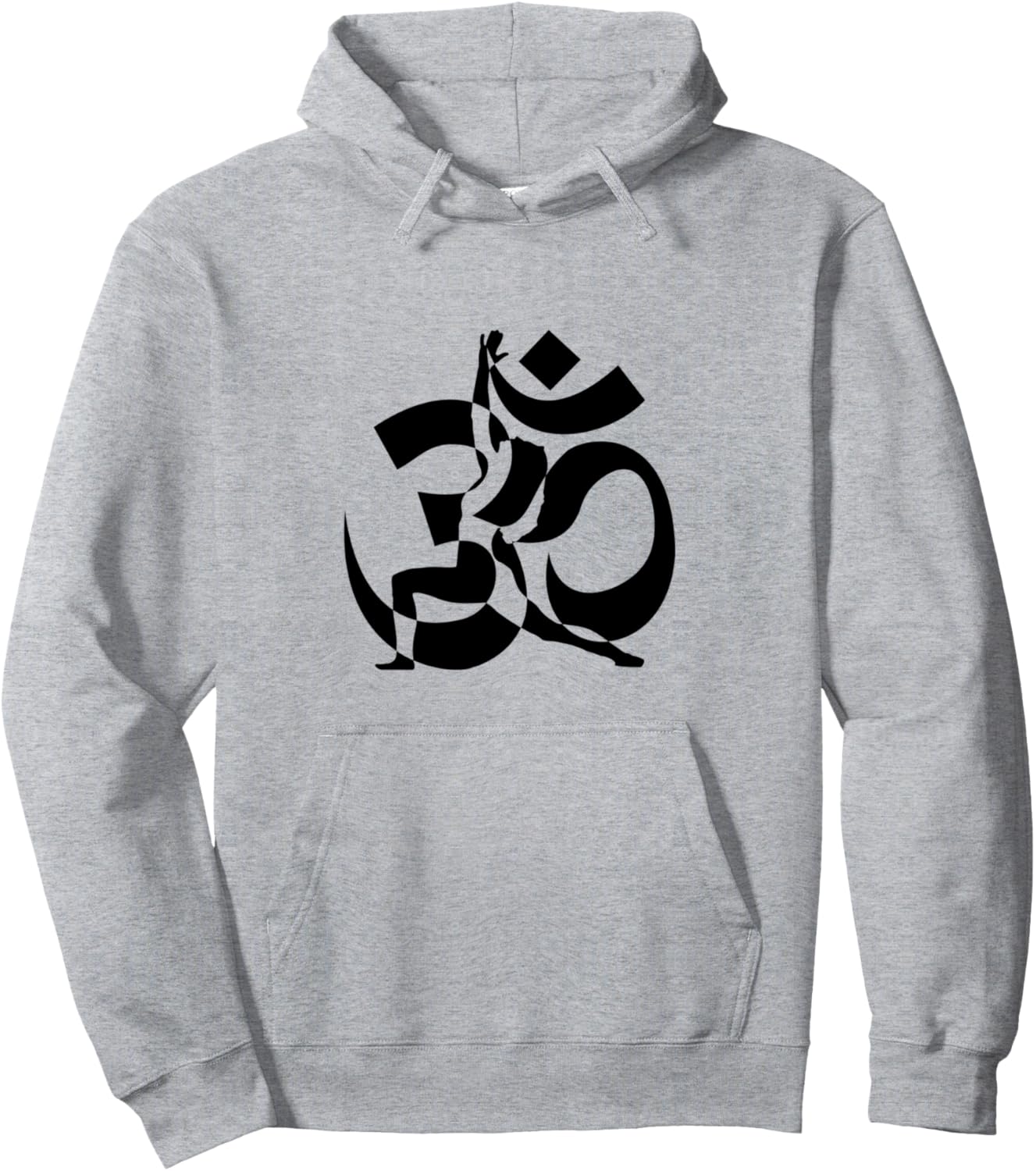 

Худи с дизайном «Символ Ома: йога и медитация» Ohm / Om Symbol Yoga Instructors Meditation Design, серый