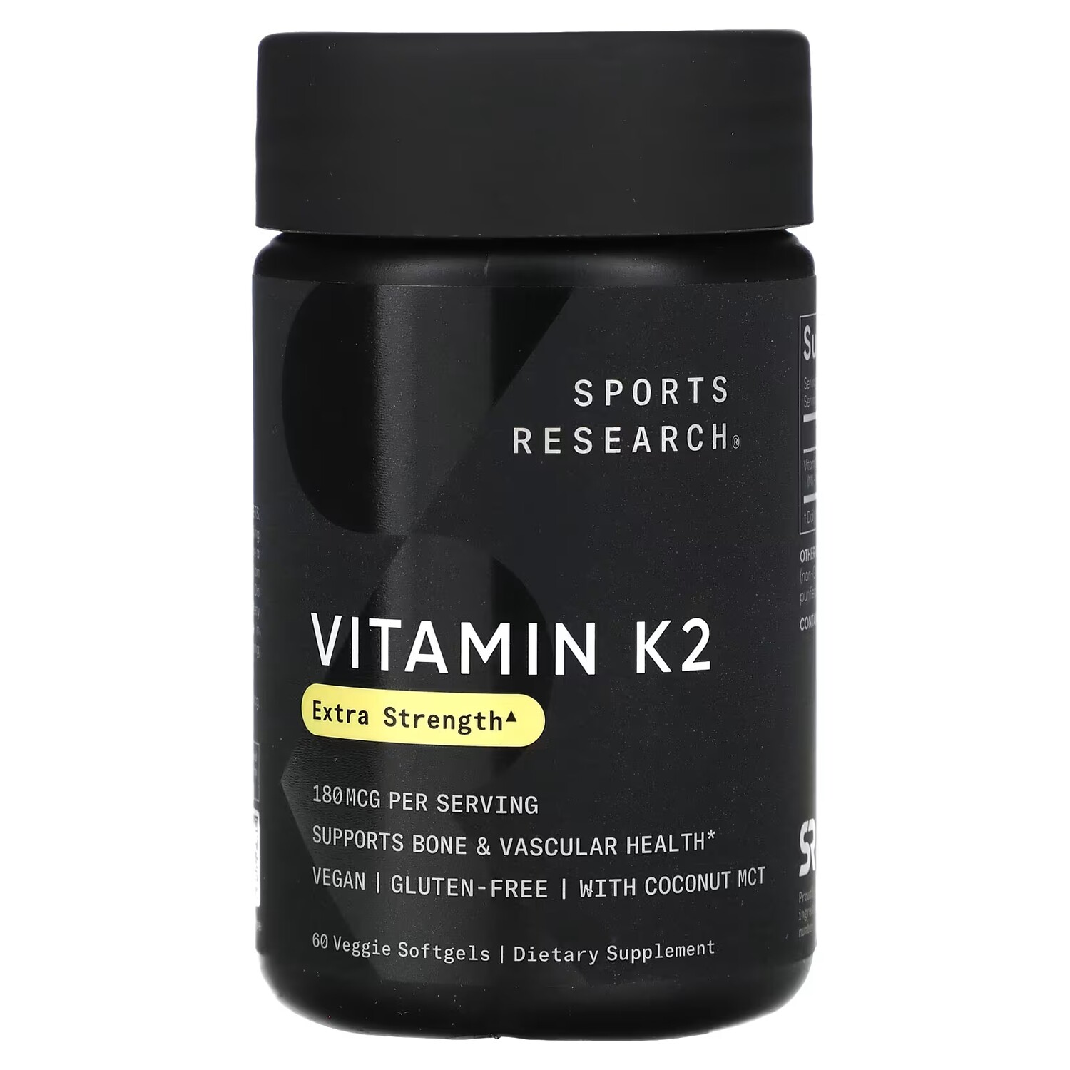 

Витамин K2 Sports Research Extra Strength, 60 растительных мягких таблеток