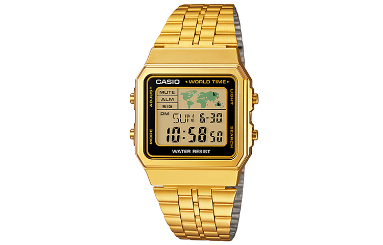 

CASIO Часы G Shock A500WGA 1, Gold Dial