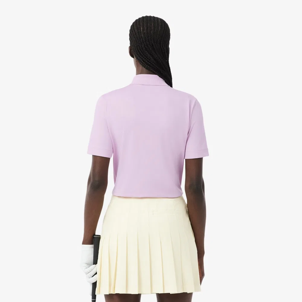 Футболка-поло Lacoste Performance для гольфа, розовая — фото 3