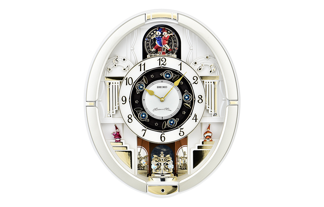

SEIKO Часы Quartz Movement Plastic Wall Clock Unisex Gold QXM290S