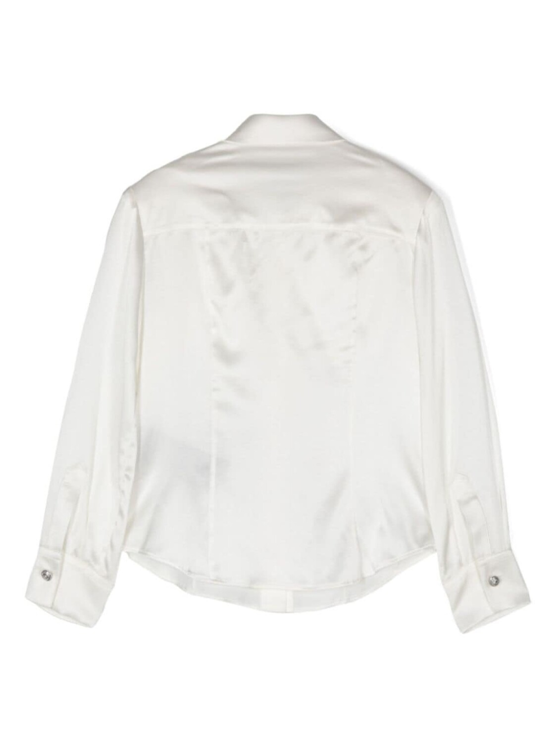 

Balmain Kids атласная рубашка, белый