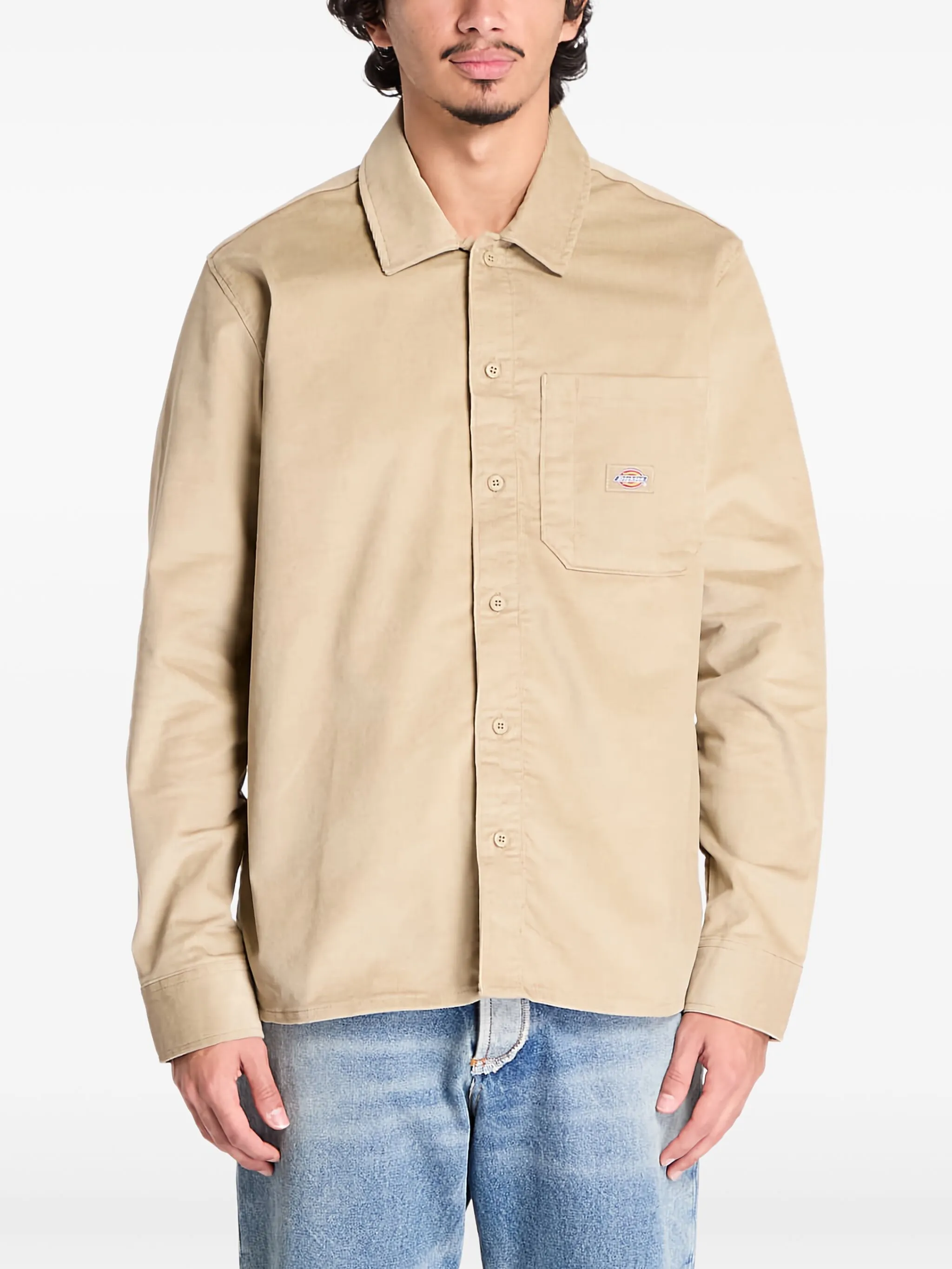 

Рубашка с нашивкой-логотипом Dickies, коричневый