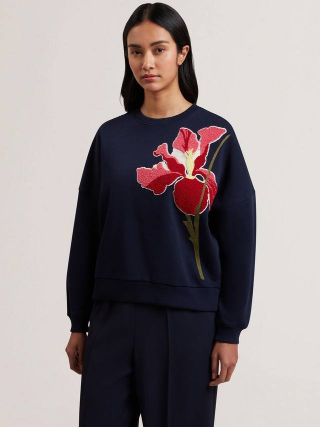 

Толстовка с цветочным рисунком sanderr Ted Baker, цвет Navy/Red/Green