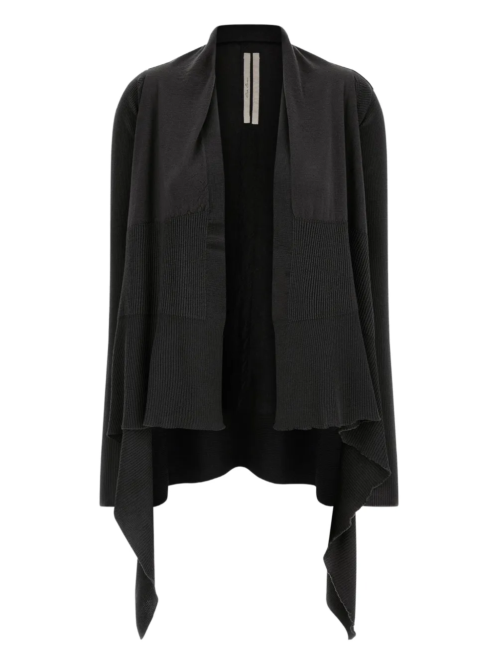 

Асимметричный кардиган с запахом Rick Owens, черный