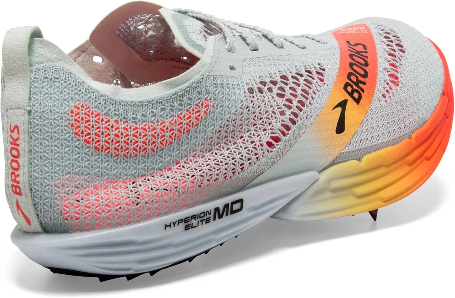 Мужские кроссовки Brooks Hyperion Elite MD, Illusion Blue Coral Orange — фото 4