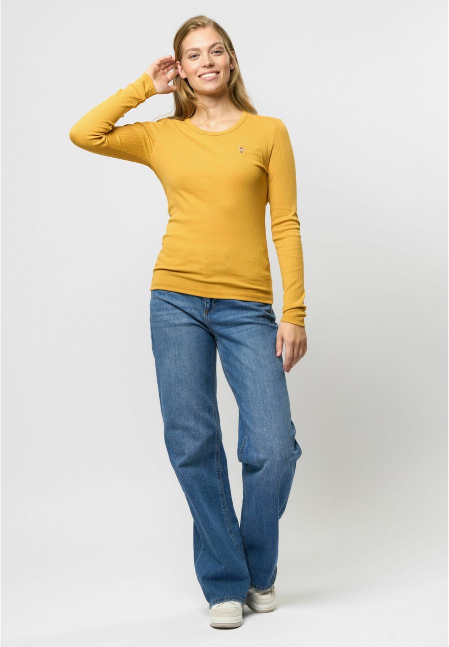 Топ U.S. Polo Assn. Long sleeved top, Honey Gold/Yellow — фото 2