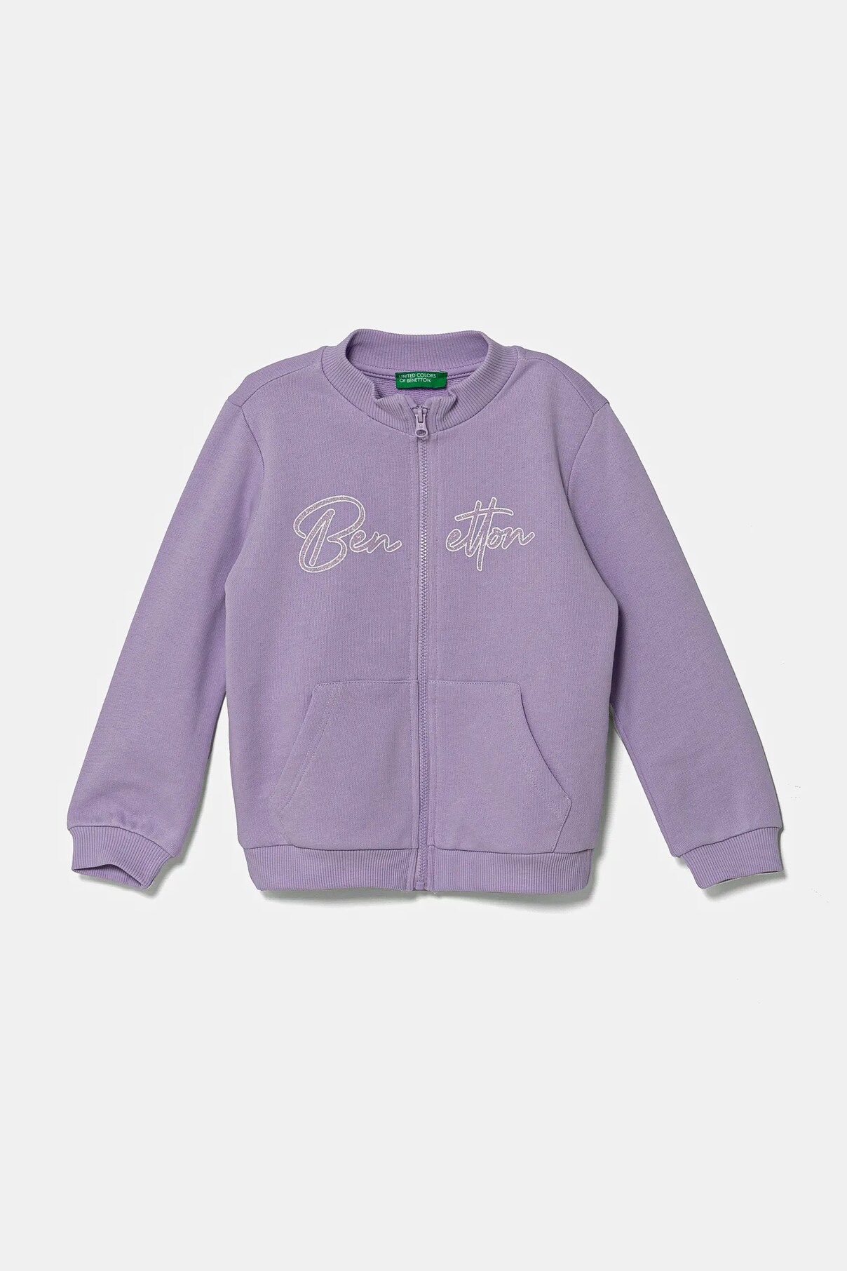 

Детская хлопковая толстовка United Colors Of Benetton, фиолетовый