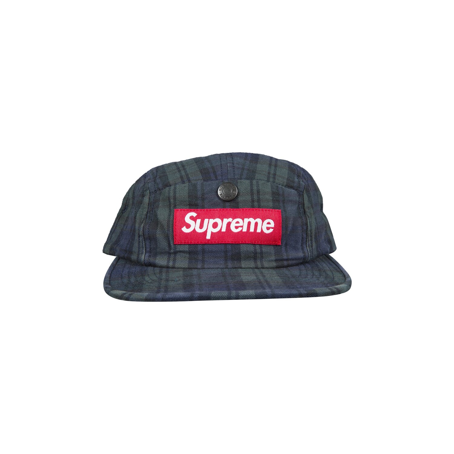 

Кепка Supreme с карманами на кнопках и карманами, в клетку