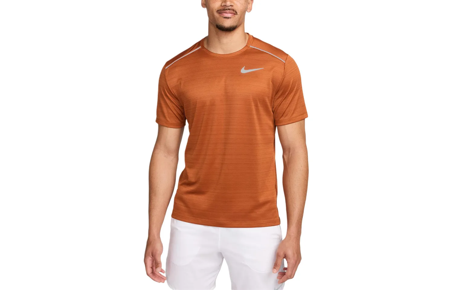 Футболка Miler Dri-FIT 1.0 Nike, Dark Reddish Umber — фото 3