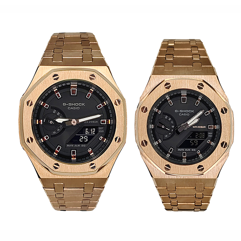 

CASIO Унисекс-часы с двумя жидкокристаллическими/аналоговыми дисплеями, 44 мм, черные