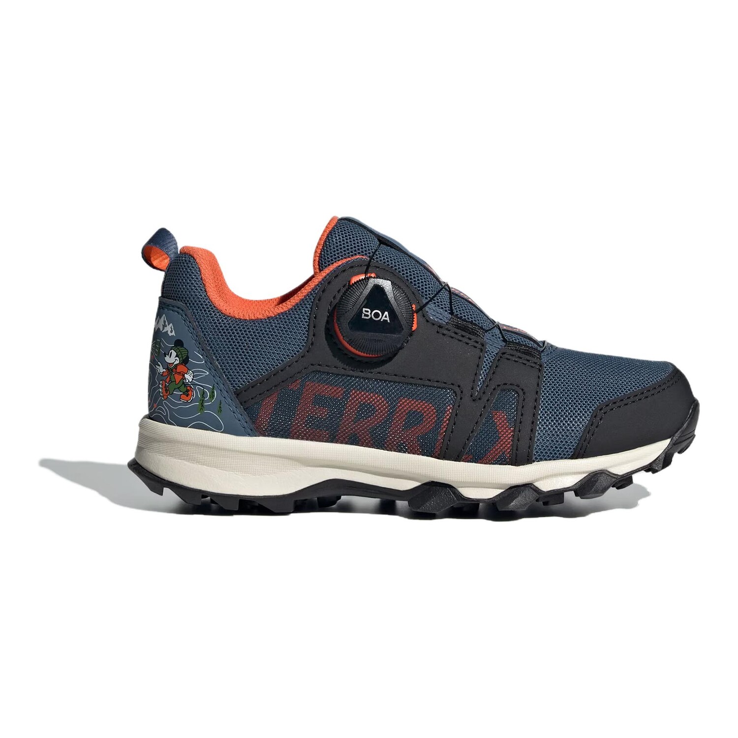 Кроссовки Disney Kids Kids Low-top Miracle Cyan/Black/Half Impact Orange Adidas, черный — фото 2