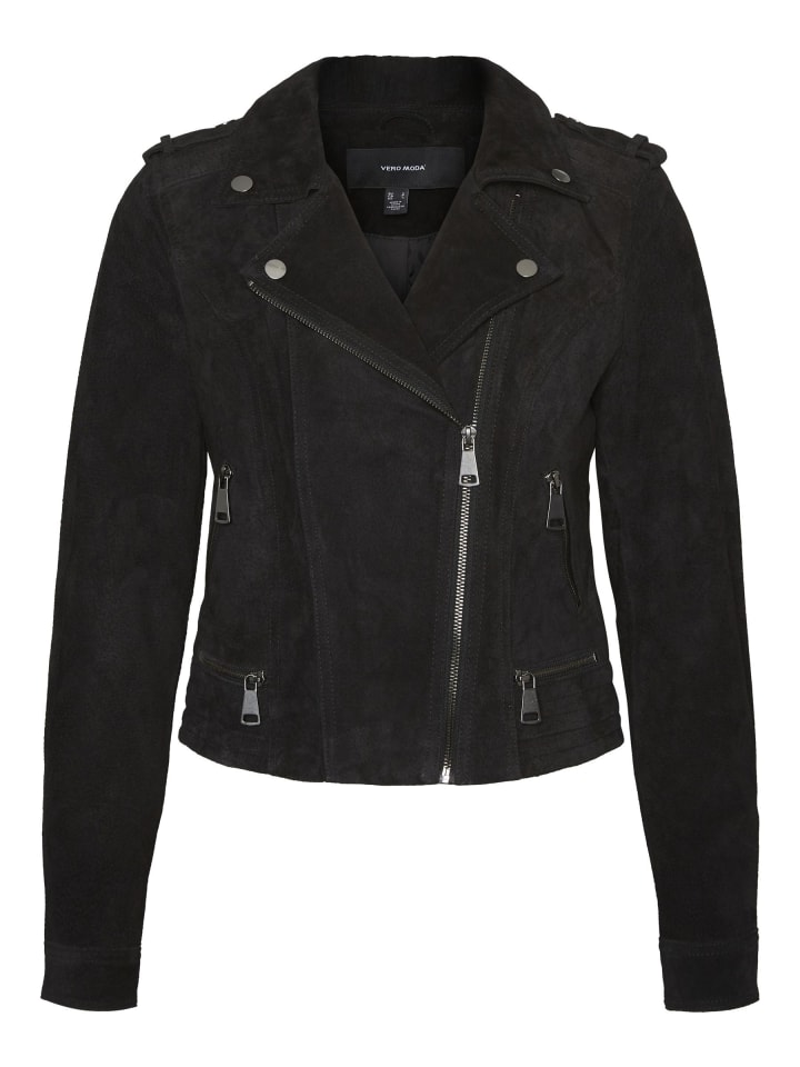 

Кожаная куртка Vero Moda, черный