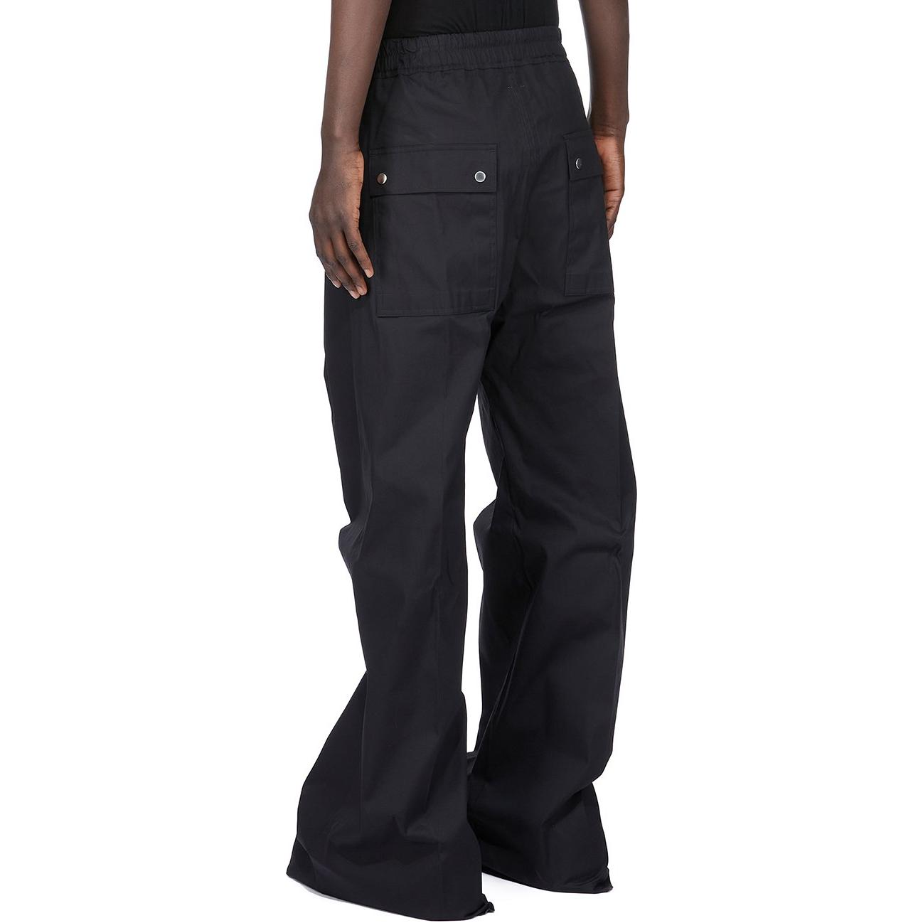 Брюки Bela Drawstring с широкими штанинами RICK OWENS, черный — фото 4