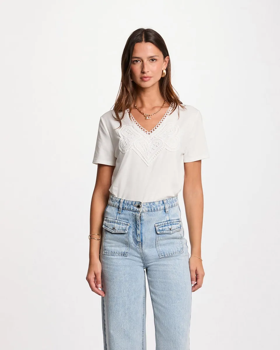 

Женская футболка с коротким рукавом Morgan, белый