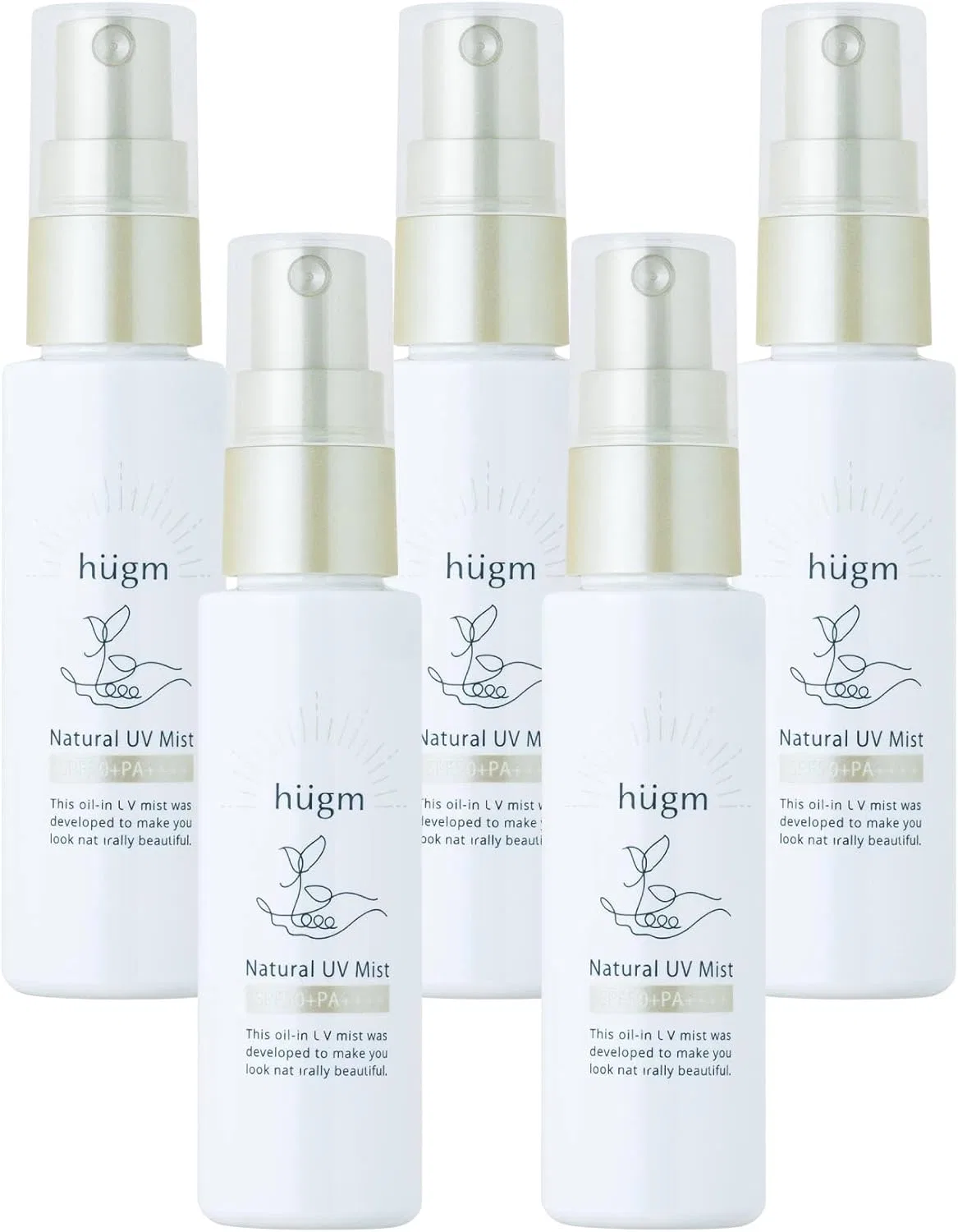 Солнцезащитный спрей-мист TeaLife HUGM SRF50+ Natural UV Mist, набор 5 шт., 47 мл Tea Life