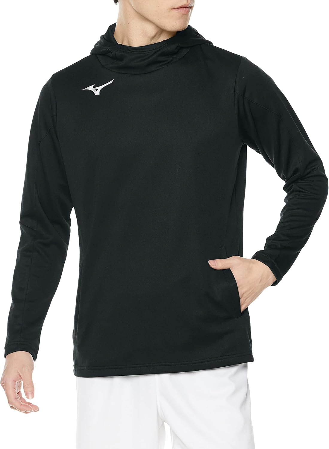 

Кроссовки Mizuno 32MCA119 для тренировок, мягкая трикотажная толстовка, приталенный крой, черный