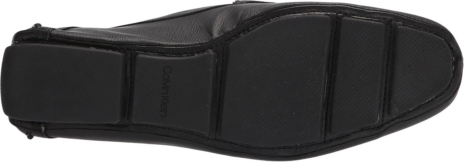 Мужские лоферы Calvin Klein Magnus, Black Weave Emboss 001 — фото 4