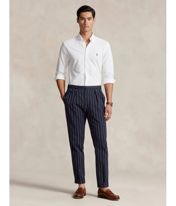 Оксфордская трикотажная рубашка Regular fit Polo Ralph Lauren, белый — фото 4