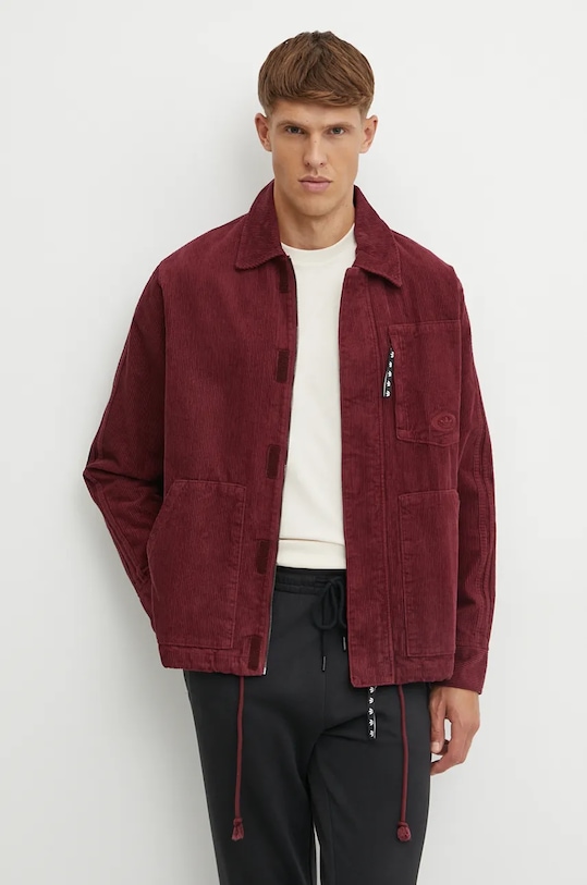 

Куртка из вельвета Adidas Originals, бордовый, Красный, Куртка из вельвета Adidas Originals, бордовый