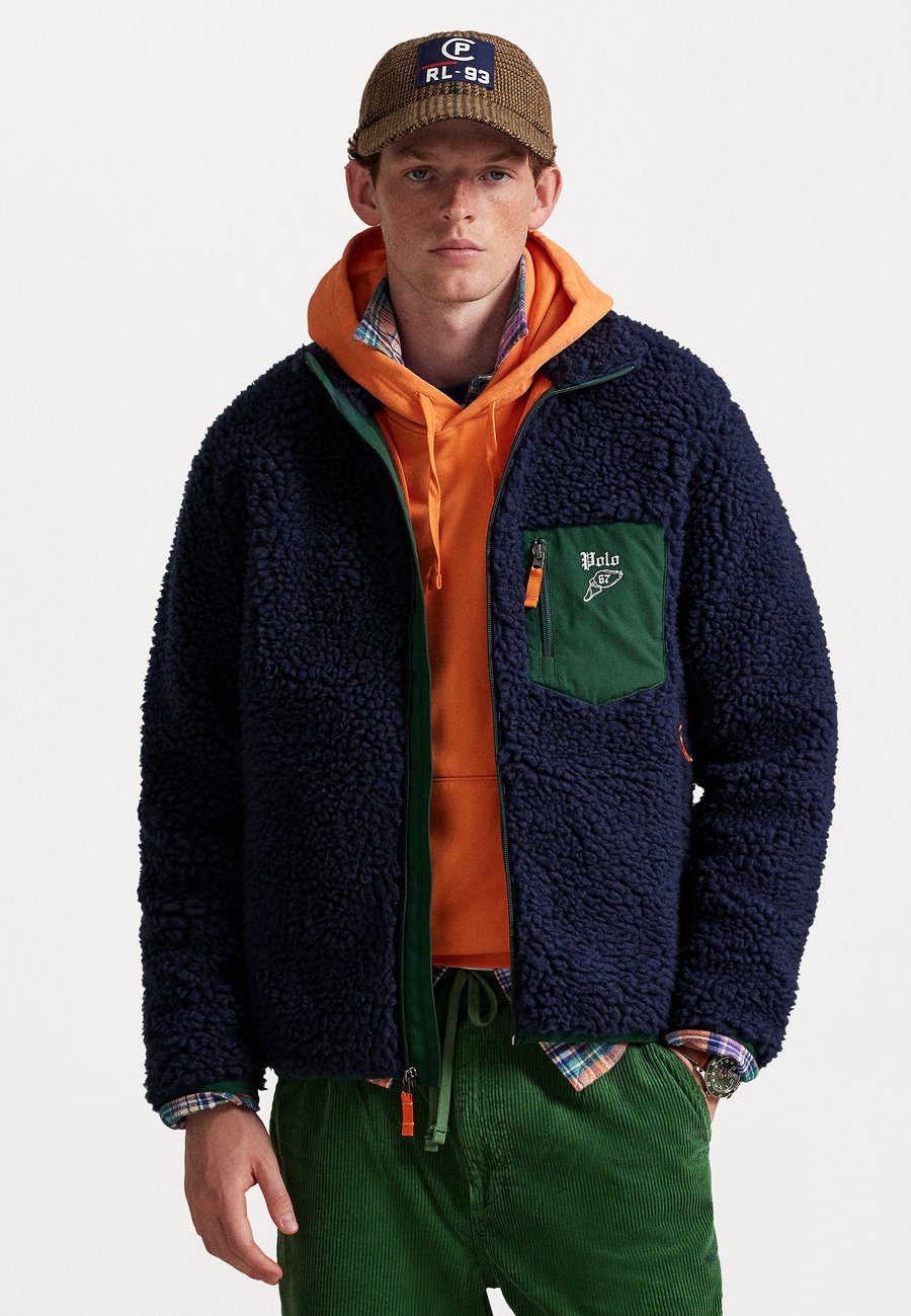 

Куртка Polo Ralph Lauren LOGO PILE FLEECE JACKET, Cruise Navy/Black