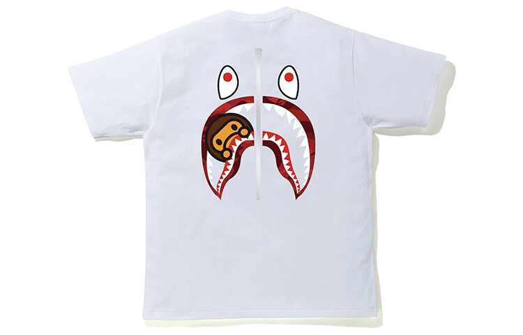 Футболка Shark Series унисекс A Bathing Ape, фиолетовый — фото 2