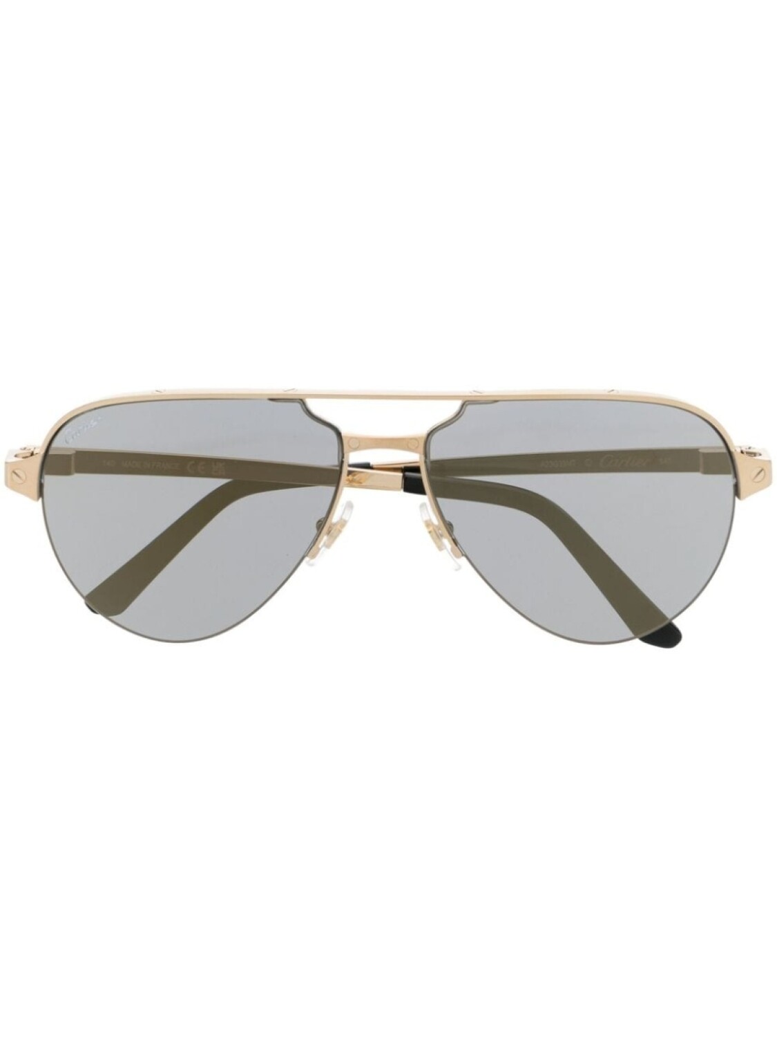 

Cartier Eyewear солнцезащитные очки-пилоты, золотистый