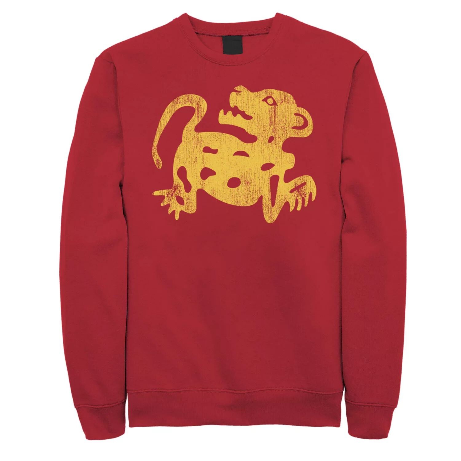 

Мужской потертый свитшот Hidden Temple Yellow Jaguar Licensed Character