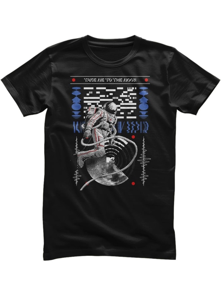 

Футболка MTV Take Me To The Moon T-Shirt черного цвета MTV, Черный, Футболка MTV Take Me To The Moon T-Shirt черного цвета MTV