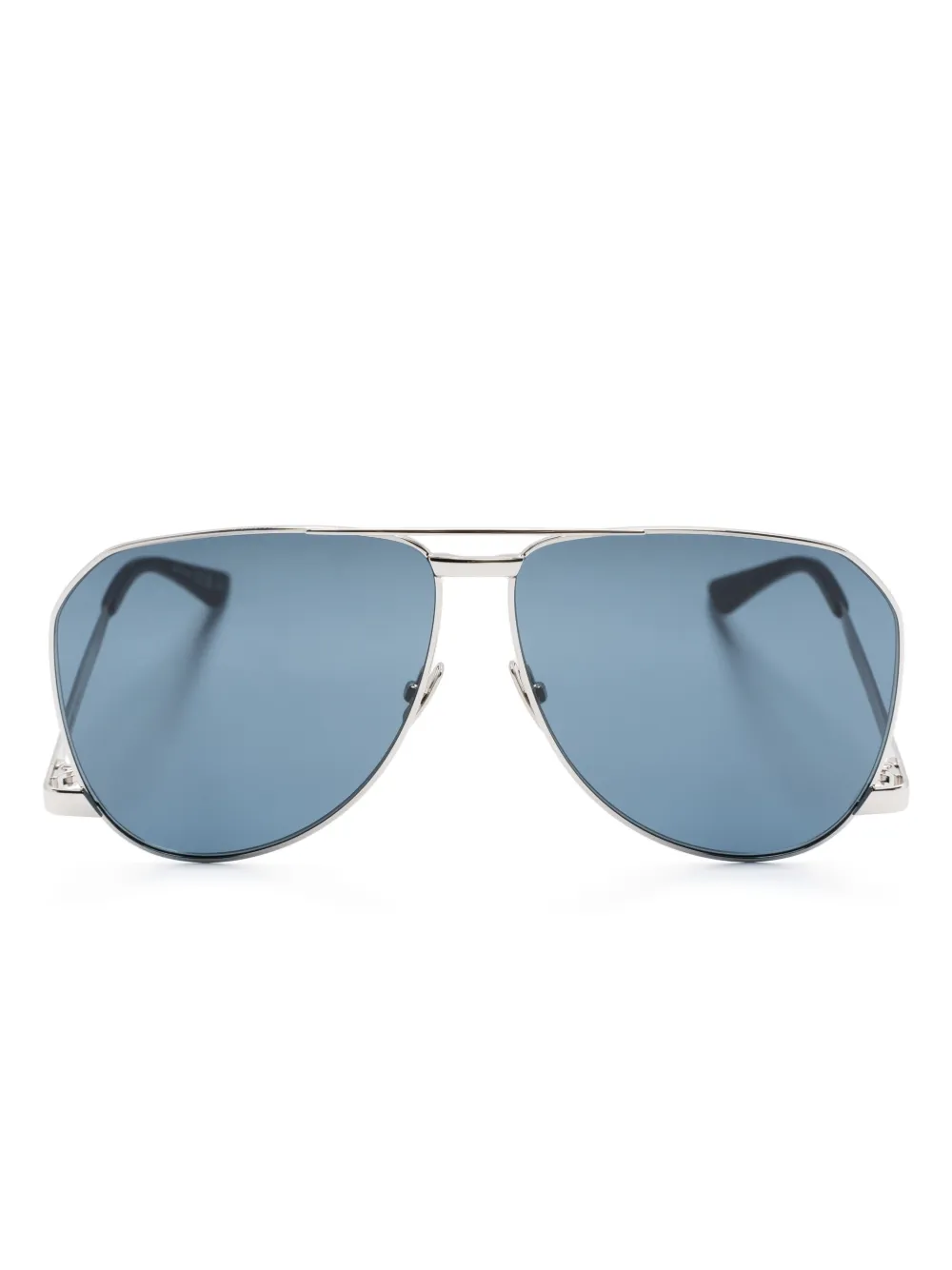 

Солнцезащитные очки-пилоты SL690 Dust Saint Laurent Eyewear, серебяный