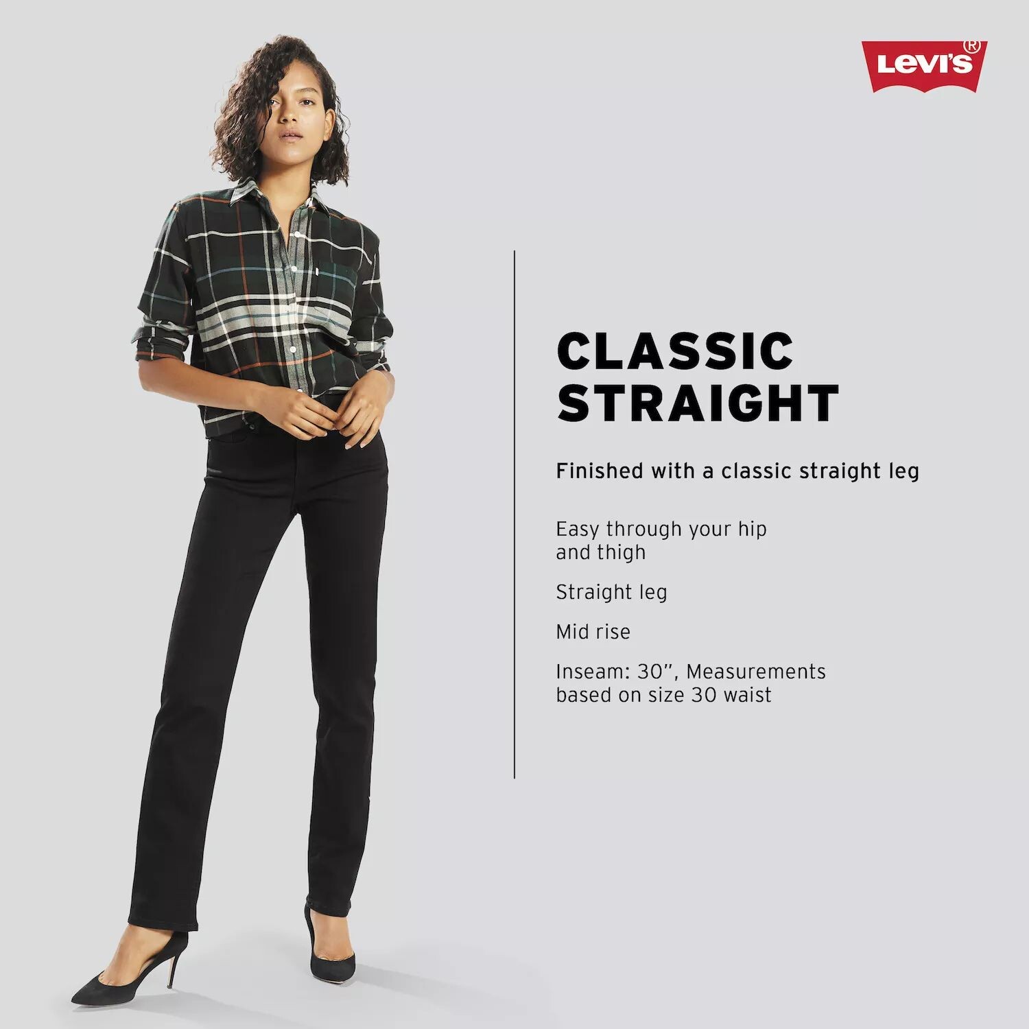 Женские классические прямые джинсы Levi's Levi's — фото 4