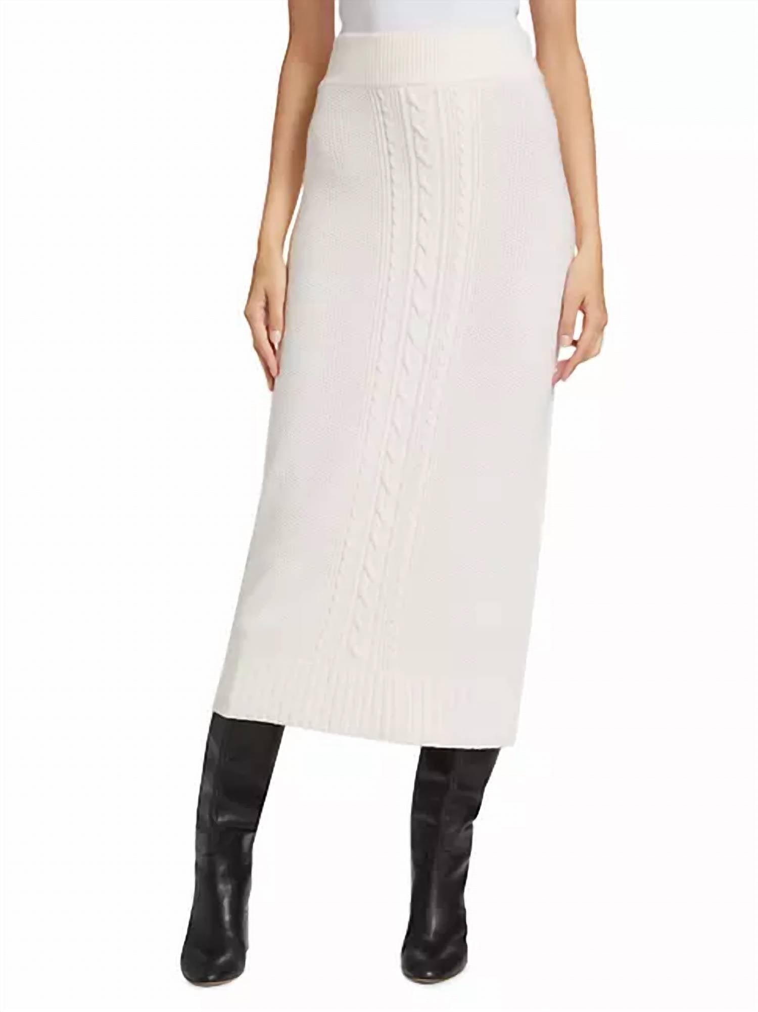 

Юбка Valentin Cable Knit в цвете Blanc Derek Lam 10 Crosby