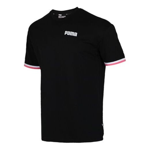 

Футболка casual sports breathable round neck knit short sleeve black Puma, черный