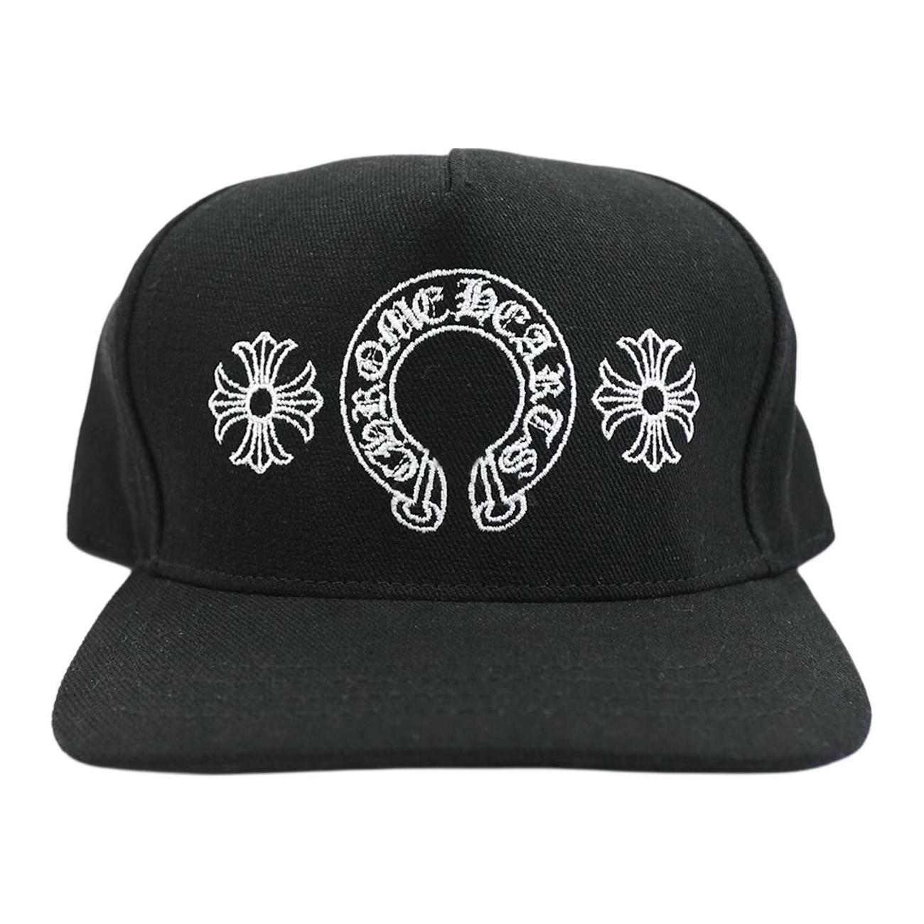 Chrome Hearts Джинсовая бейсболка с подковой, Black — фото 2