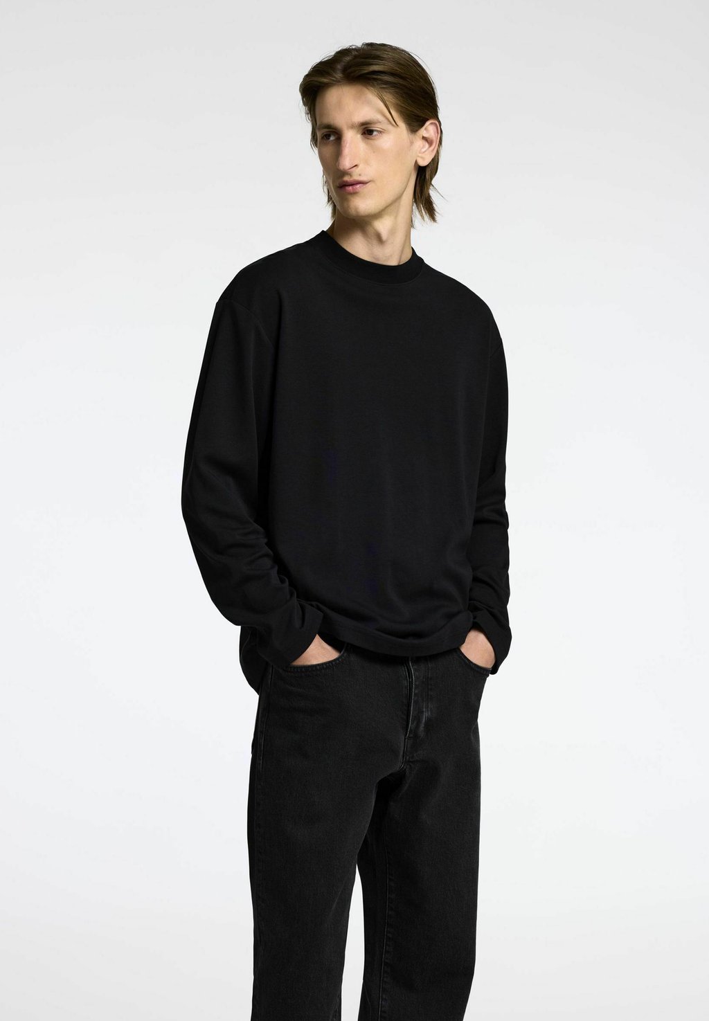 

Топ с длинными рукавами Selected Homme, черный