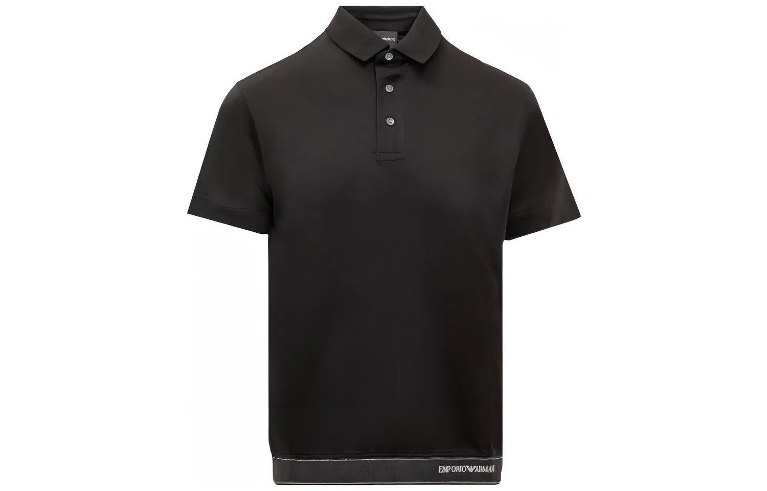 Поло с логотипом на поясе EMPORIO ARMANI, Black
