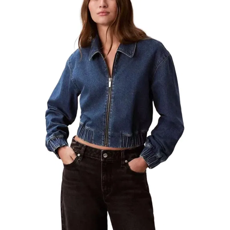 Джинсовая куртка женская Calvin Klein, Blue — фото 3