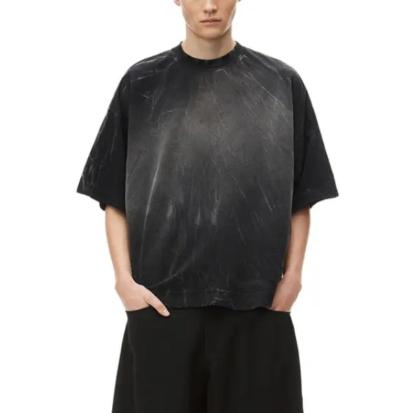 Alexander Wang Футболка из хлопка с эффектом отбеливания — фото 4
